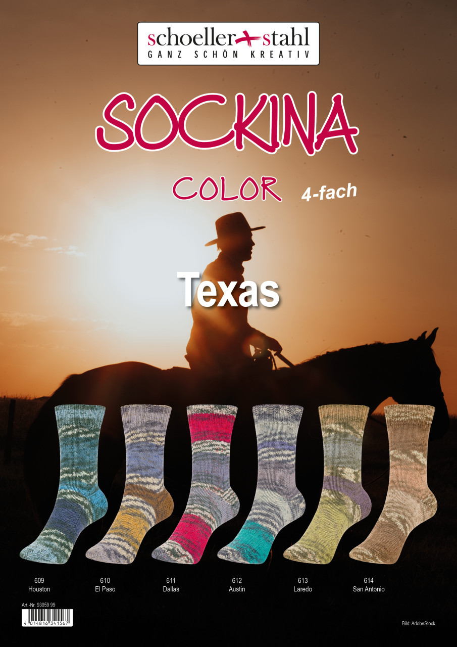Sockina Color 4-fach Texas