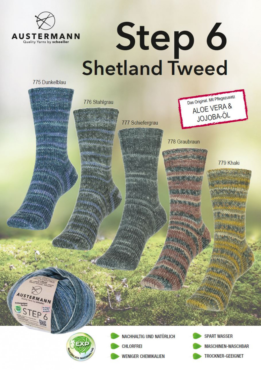 Step 6 Shetland Tweed